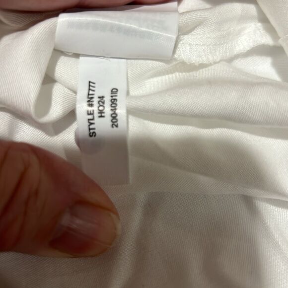 Madewell NT777 White Relaxed Dolman Button-Up Shirt NWT size xxs - Picture 10 of 10